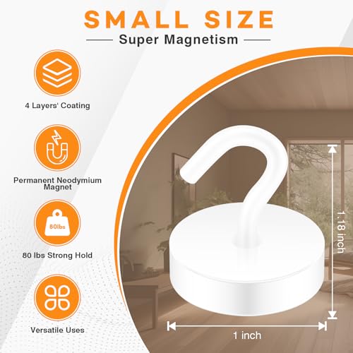 Magnetic Hooks Steel Tube Design for Cruise (10 Count)