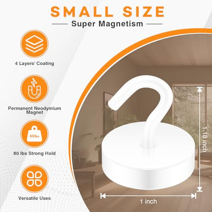 Magnetic Hooks Steel Tube Design for Cruise (10 Count)