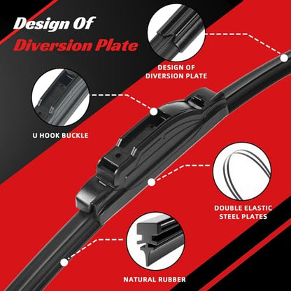 Windshield Wiper Blades Replacement for Nissan Juke 2011
