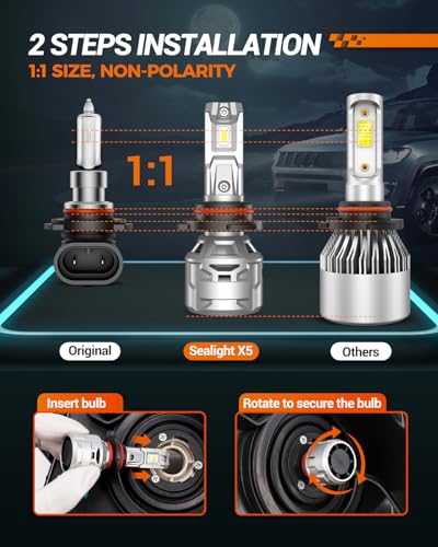 30000LM Brightness 9012 led Bulb (2 Count)