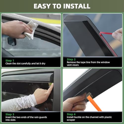 in Channel Rain Guards Fit for 2007