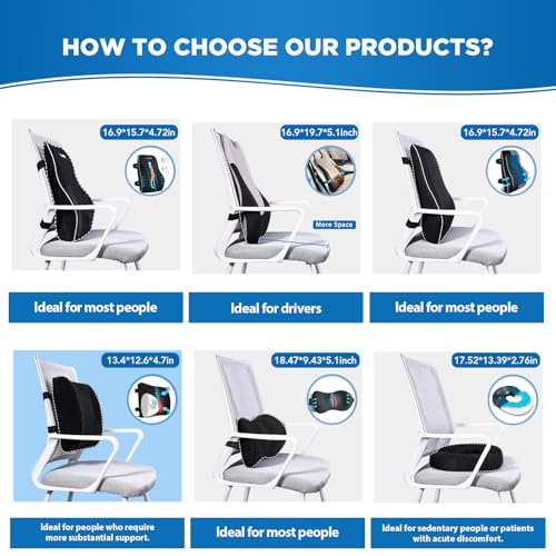 Lumbar Support Pillow for Office Chair Car