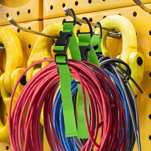 6 Pack Adjustable Extension Cord Holder Straps (6 Count)