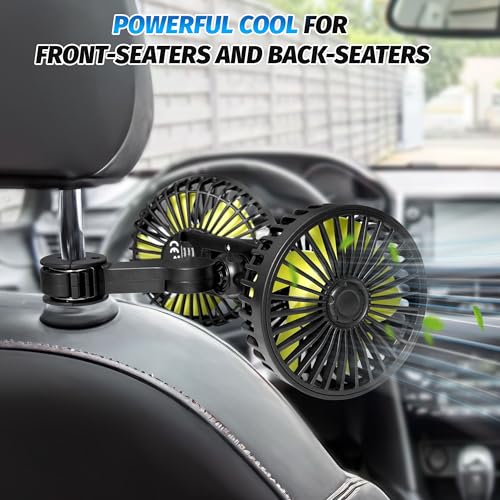 USB Car Cooling Fans for Backseat