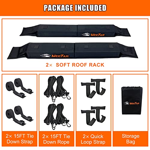 Kayak Car Roof Rack Pad for Kayak Surfboard SUP Canoe Soft Roof Rack Pads