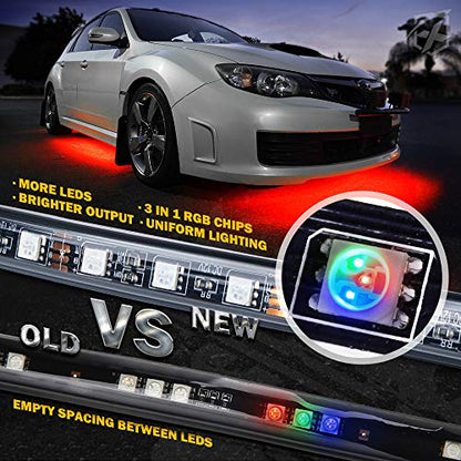 4Pcs Underglow LED Lights for Cars (4 Count)