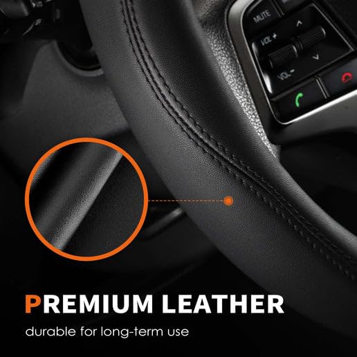 Car Leather Steering Wheel Cover