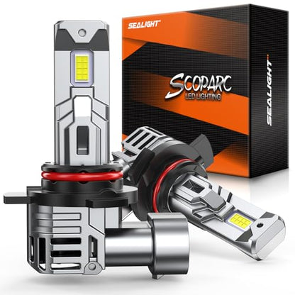 9012 Bulbs 50000LM 900% Brighter HIR2 Powersport Fog Bulbs with Cooling Fan for 60000 Hours Longer Lifespan (2 Count)