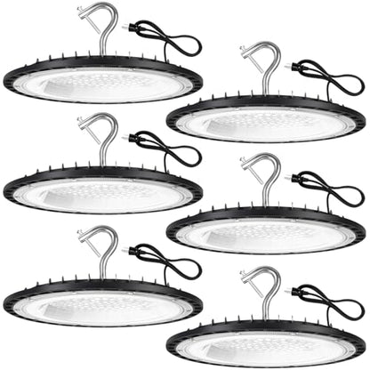 6 Pack 100W UFO Led High Bay Light Fixture (6 Count)
