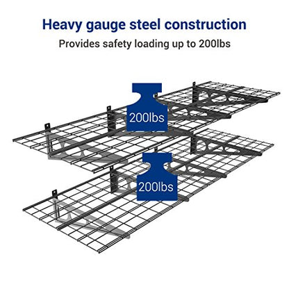 WR26B SBA 2' x 6' Wall Shelf Garage Storage Rack (2 Count)