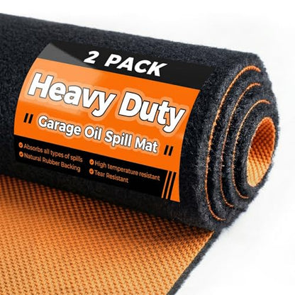 2 Pack Heavy Duty Oil Spill Mat