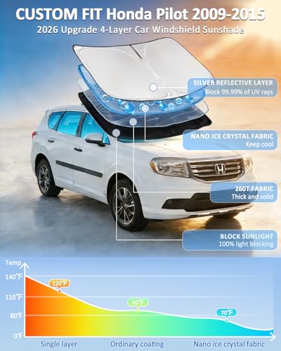 Windshield Sunshade for Honda Pilot 2009