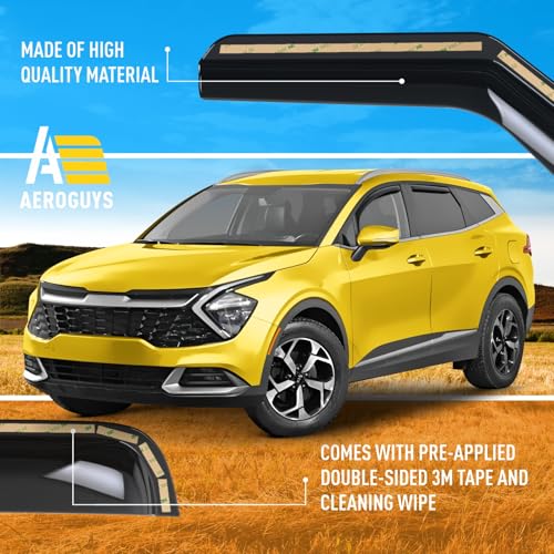 Extra Durable Window Deflectors in (4 Count)