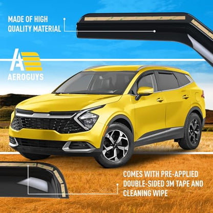 Extra Durable Window Deflectors in (4 Count)
