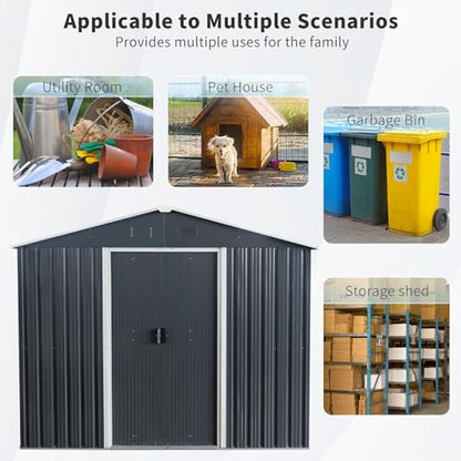 8x10 FT Outdoor Storage Shed
