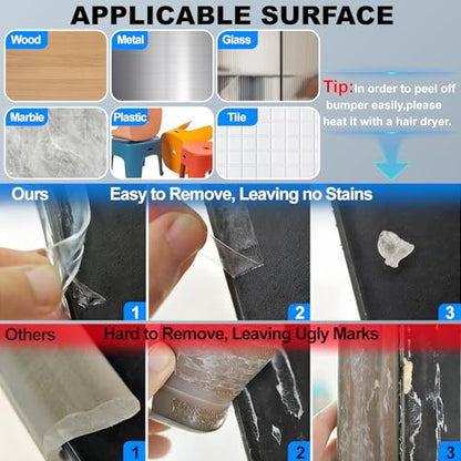 Self Adhesive Clear Wall Corner Protector (4 Count)
