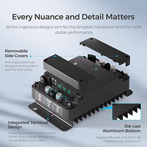 Smart 50A DC DC MPPT Battery Charger 12V