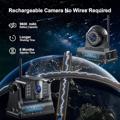 HD 1080P 9" Magnetic Wireless Backup Camera