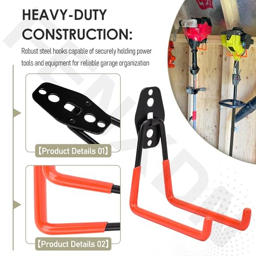Garage Hooks for Hanging Bike (4 Count)