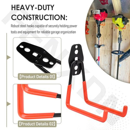 Garage Hooks for Hanging Bike (4 Count)