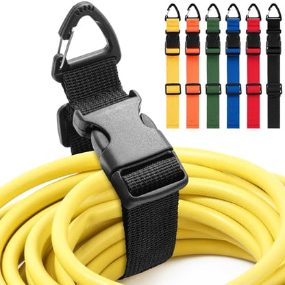 6 Pack Adjustable Extension Cord Holder Straps (6 Count)
