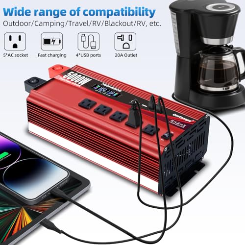 5000W Power Inverter 12V to 110V