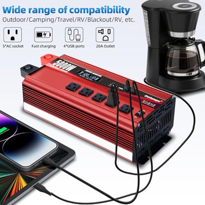 5000W Power Inverter 12V to 110V
