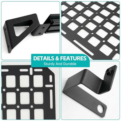 Front Truck Bed Molle Panel Rack System Compatible with 2015