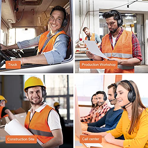 Noise Cancelling Trucker Bluetooth Headset with Microphone for Trucker