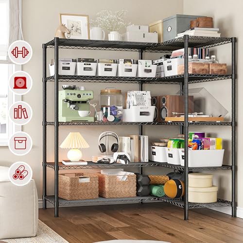 5 Tier Heavy Duty Wire Shelving Unit