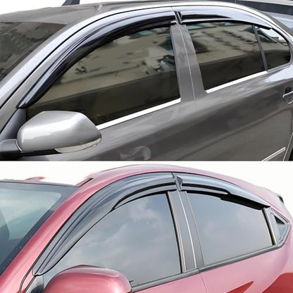 Outside Rain Guards Compatible with Nissan Armada 17 (4 Count)