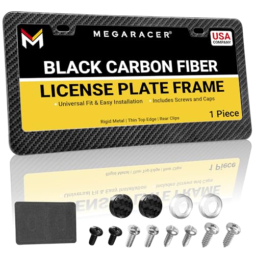 Premium Carbon Fiber Design License Plate Frame