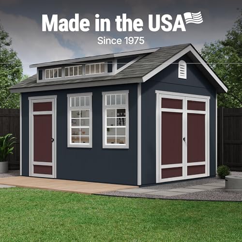 Designer 12x10 Wooden Storage Shed with Dormer