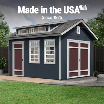 Designer 12x10 Wooden Storage Shed with Dormer