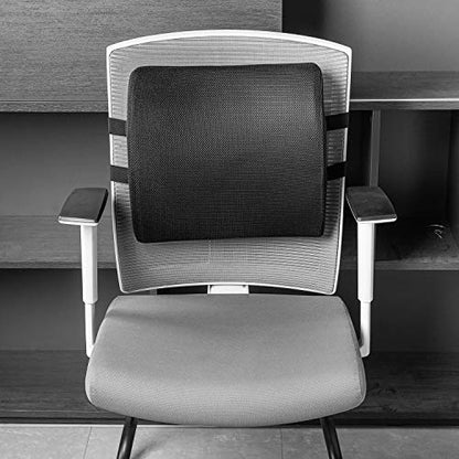 Rectangular Memory Foam Back Support Cushion for Office Chairs