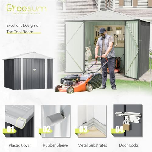 8x6FT Outdoor Storage Shed