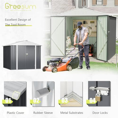 8x6FT Outdoor Storage Shed