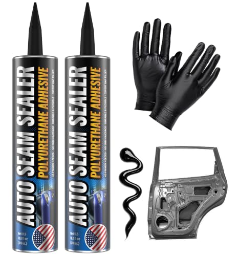 Black] 2 Pack Professional Automotive Seam Sealer (10.5 Fl Oz)