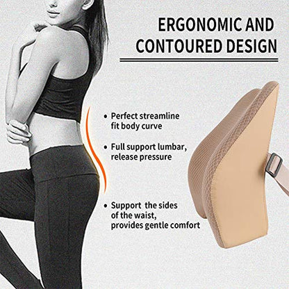 Memory Foam Lumbar Support Pillow for Car