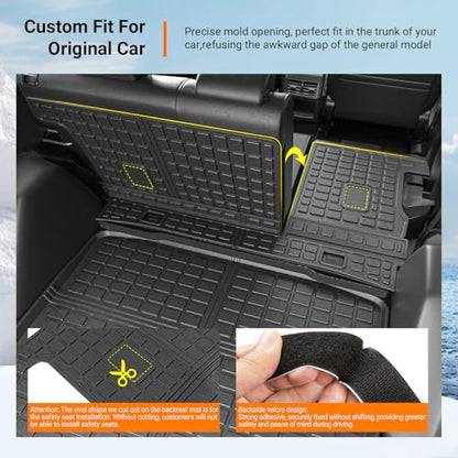 Fuel Cargo Mat Backrest Mat Compatible with 2017