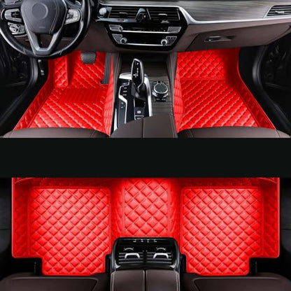 Car Floor Mat Fit 99% Sedans Sports Cars Luxury Custom Car Mats for SUV Women Leather Automotive Floor Mats All Weather Car Mats Diamond Floor Mats for Trucks