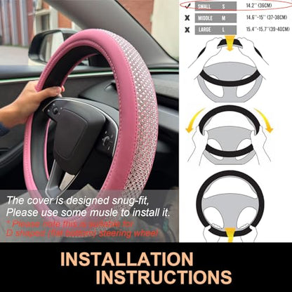 Bling Comfy Steering Wheel Cover for Tesla Model Y