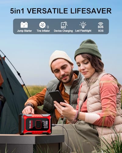 A3 12V 3000A Portable Jump Starter with Air Compressor