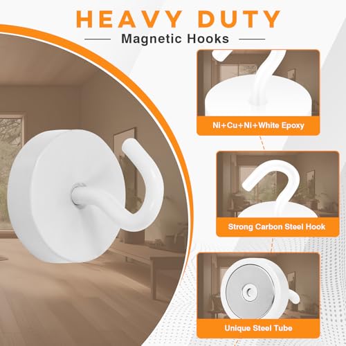 Magnetic Hooks Steel Tube Design for Cruise (10 Count)