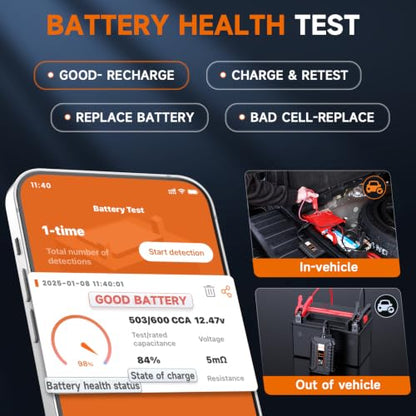 BT60 Bluetooth Battery Tester