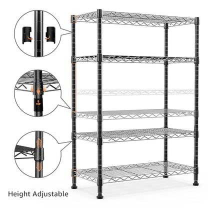 1000 lbs Storage Shelving Steel Heavy Duty 4
