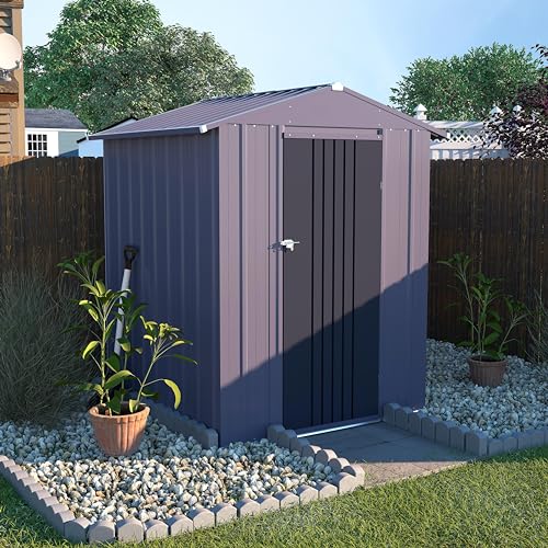 4' x 4' Outdoor Storage Shed with Thickened Galvanized Steel