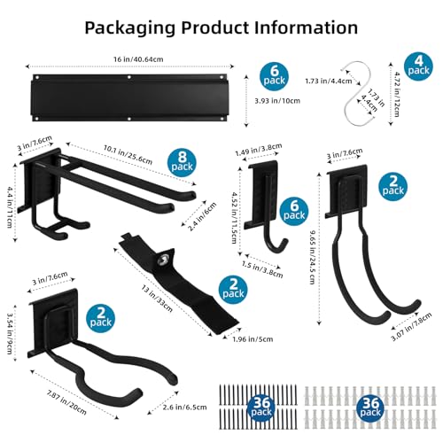 96 Inch Wall Mount Tool Organizer (18 Count)