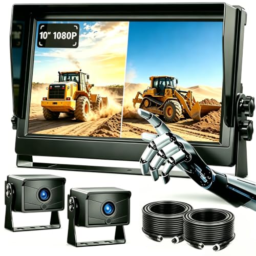 10.1" 1080P AHD Wired Reverse Rear View Backup Camera System