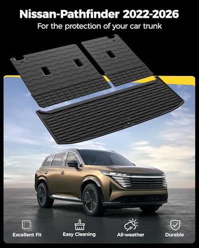 Cargo Mat & Backrest Mat for Nissan Pathfinder 2022